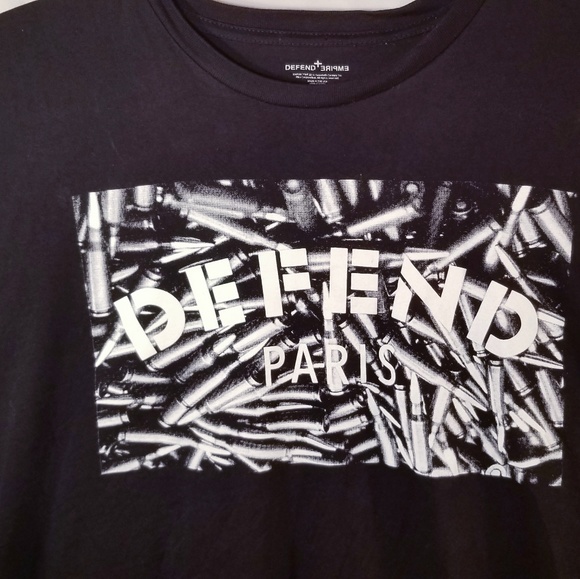 Defend Paris Bullet pile tshirt. Size: XL - Picture 5 of 8